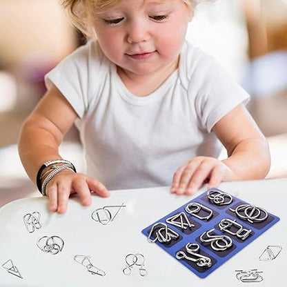 🧠 Vzdělávací intelektuální hračky IQ Toys, kovové hlavolamy Brain teaser