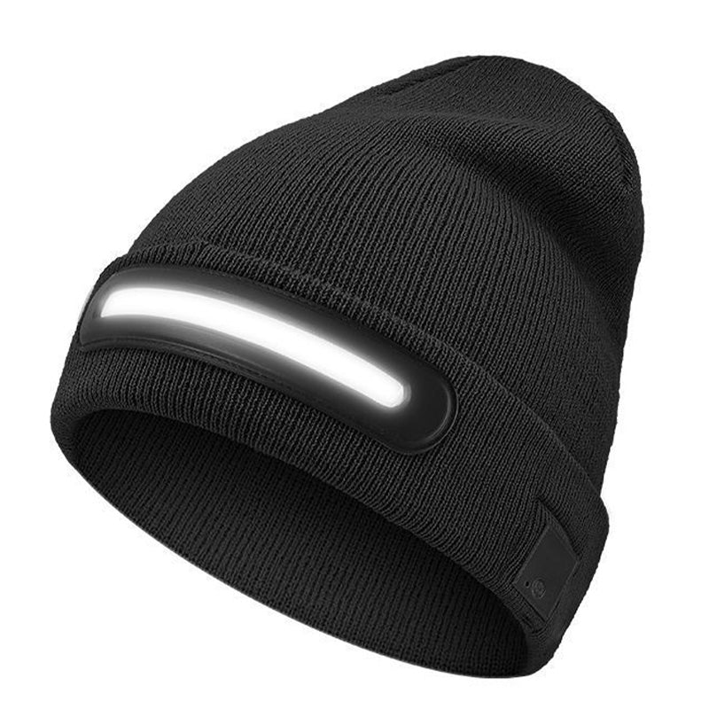 Nabíjitelná čepice s LED osvětlením a Bluetooth