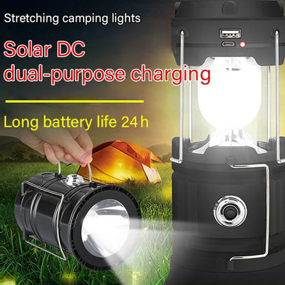 ⛺️Solární skládací kempingové světlo