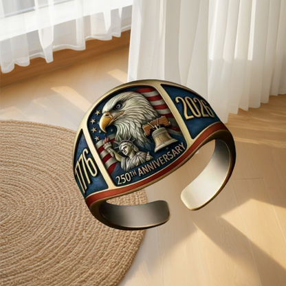 250. výročí 1776–2026 Pamětní prsten s orlem