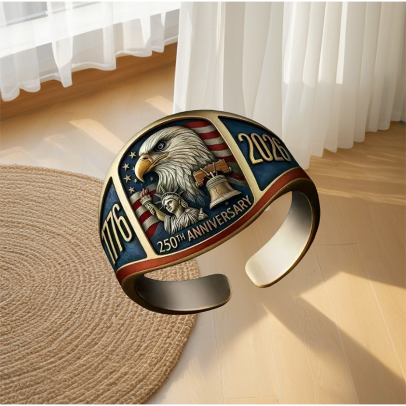 250. výročí 1776–2026 Pamětní prsten s orlem
