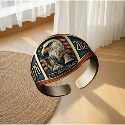 250. výročí 1776–2026 Pamětní prsten s orlem