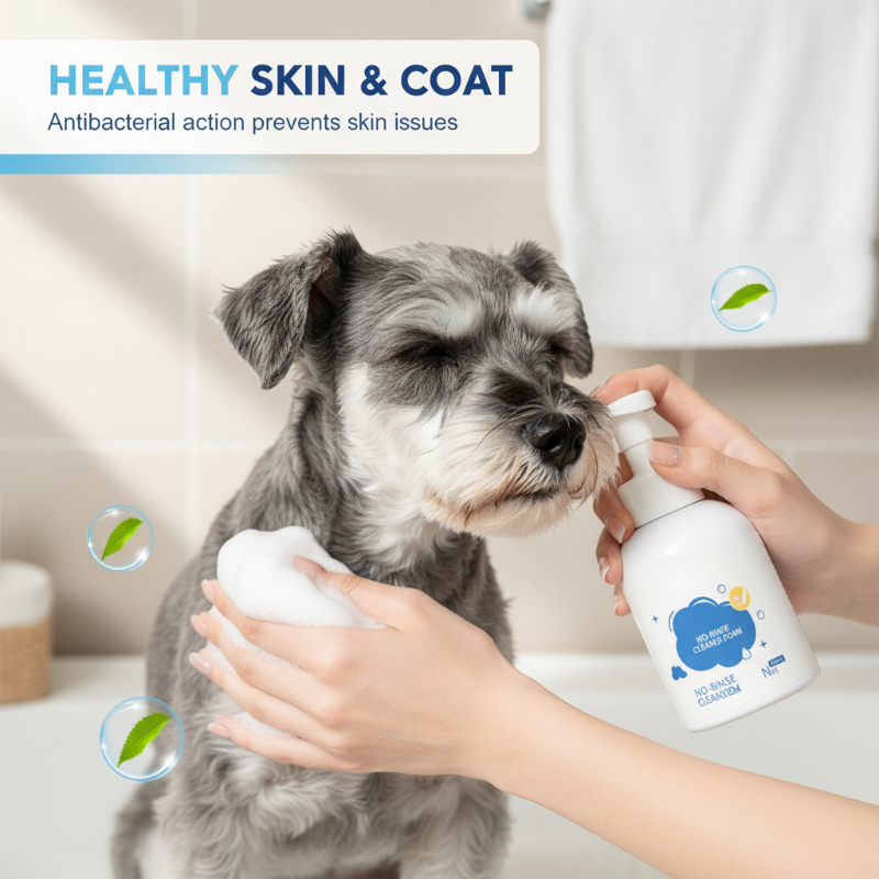 Deodorizační pěnový šampon pro domácí mazlíčky bez oplachování