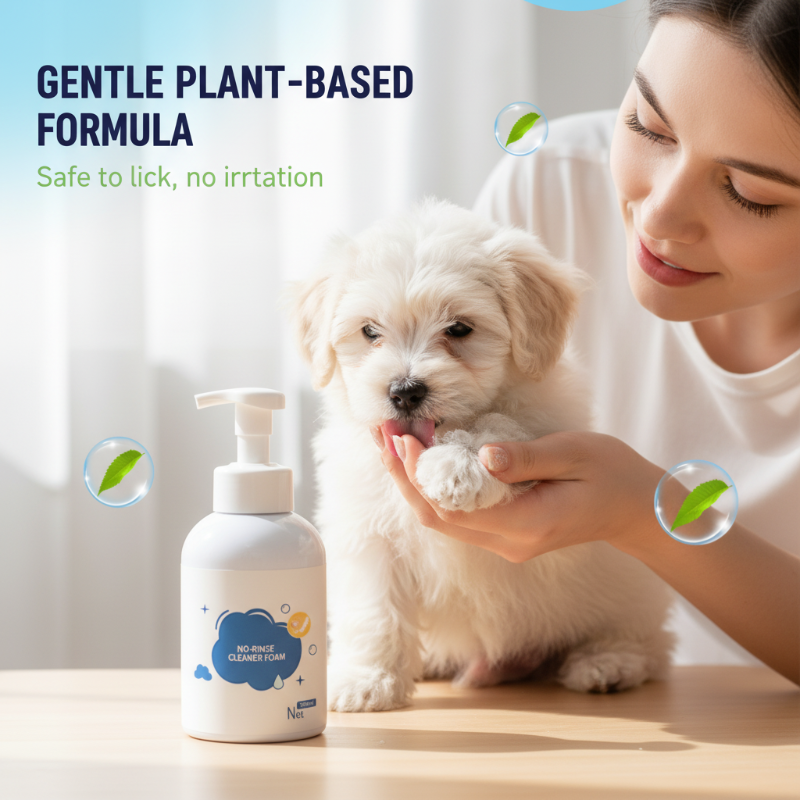 Deodorizační pěnový šampon pro domácí mazlíčky bez oplachování
