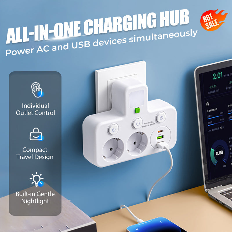 Chytrá prodlužovací šňůra s USB porty