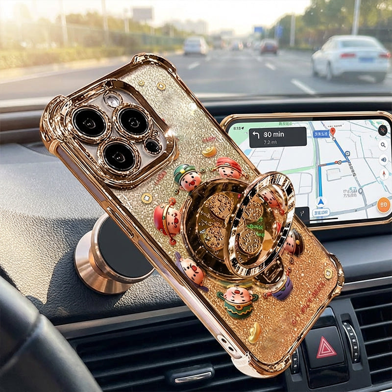 Pouzdro na telefon s otočným magnetickým stojánkem o 360°