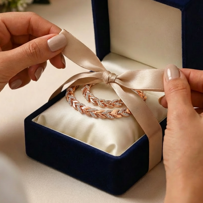 💝 Dvojnásobný Lesk – Náhrdelník a Náramek Leaf Link | Elegantní & Univerzální – Ideální Dárek Pro Ženy ✨💎