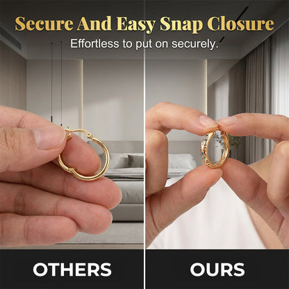 💎 Náušnice s Kameny – Duté Kruhové | Elegantní & Lehké – Perfektní Pro Každodenní Nošení i Speciální Příležitosti ✨👂