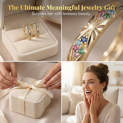 💎 Náušnice s Kameny – Duté Kruhové | Elegantní & Lehké – Perfektní Pro Každodenní Nošení i Speciální Příležitosti ✨👂