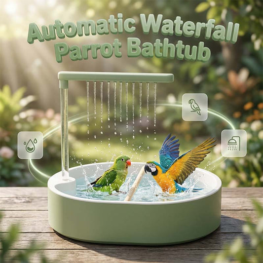 🦜 Elektrická Ptačí Lázeň – Se Sprchou | Automatická Koupel Pro Vaše Ptáky – Osvěžující & Bezpečná 🚿💧✨