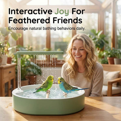 🦜 Elektrická Ptačí Lázeň – Se Sprchou | Automatická Koupel Pro Vaše Ptáky – Osvěžující & Bezpečná 🚿💧✨