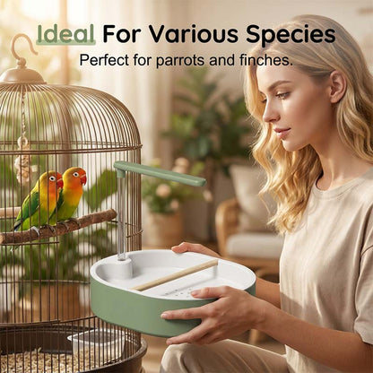 🦜 Elektrická Ptačí Lázeň – Se Sprchou | Automatická Koupel Pro Vaše Ptáky – Osvěžující & Bezpečná 🚿💧✨