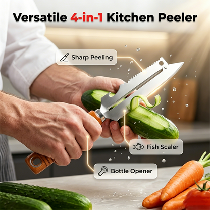 🥕 4v1 multifunkční škrabka na zeleninu a ovoce do kuchyně – platba na dobírku 🔪✨