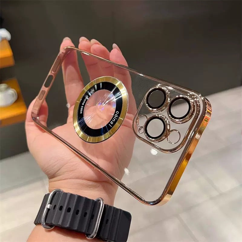Průhledné magnetické pouzdro na iPhone