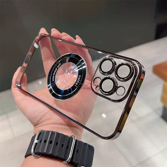 Průhledné magnetické pouzdro na iPhone