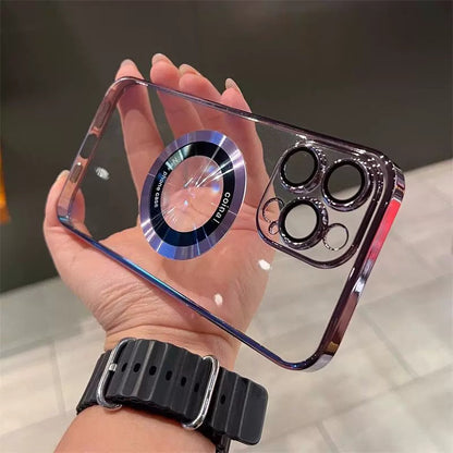 Průhledné magnetické pouzdro na iPhone